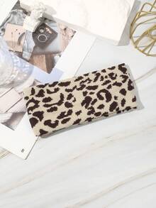 2/1pc Fall Winter Leopard Knit Wide Headbands For Women, Retro Animal Print Elastic Hairband, Fashion Hair Accessories For Casual Street Outfits - Multicolor - View 9