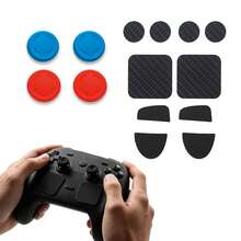 ForSteam Controller Carbon Fiber Texture Joystick Cap Button Sticker ForSteam Controller 2 Game Controller Sticker Set - View 8