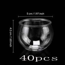 80/40/30/20/10/1pc Transparent Round Dessert Cups, Thickened Pudding Cups For Home Use, Jelly Mousse Cups, Suitable For Dessert Portioning, Party, Banquet, Afternoon Tea, Snack, Yogurt, Ice Cream Container, Gathering, Market Stall, Baking Small Container - Clear - View 16