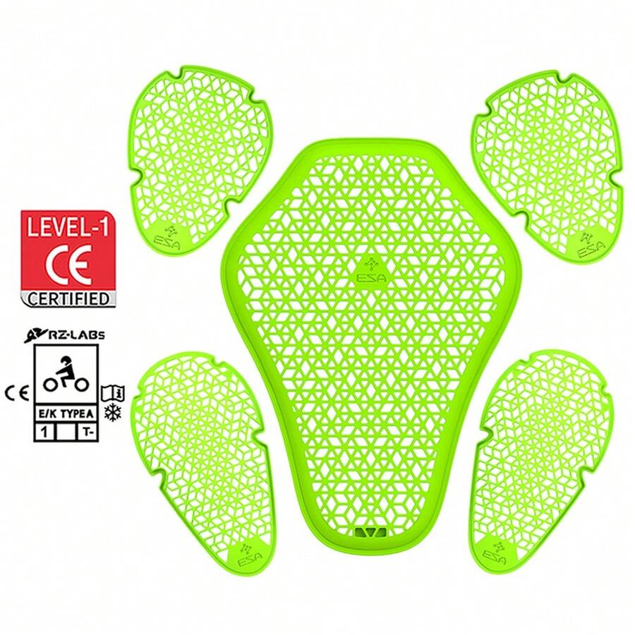 1 Piece Of Green Motorcycle Protection Gear Lnsert In Protective Gear Knight Chest And Back Protective Gear Motorcycle Knee And Elbow Pads Outdoor Sports Protective Gear Rider Gift - A - View 1