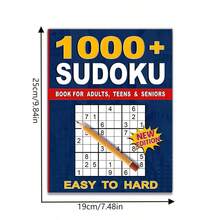 1PC, 20 Pages, Sudoku Game Notebook, Easy To Solve, Casual Puzzle, Daily Relaxation, Holiday Entertainment, Perfect For Travel And Leisure Time, A Great Gift (Pen Not Included) - Rectangle - View 2