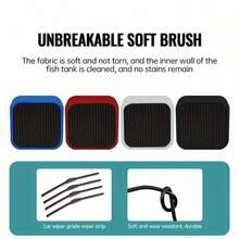 1pc Magnetic Fish Tank Cleaner With Double-Sided Scrubbing Pad, Fish Tank Cleaning Tool, Curved Design Algae Scraper, Aquarium Accessory, Glass Cleaner, Washing Tool, Perfect For Maintaining Home Aquarium Hygiene, Random Color - View 6