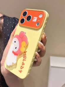 SANRIO Cartoon Lying Stand Kuluomi Hello Kitty Simple Girly Style Phone Case For Phone 18 Pro Max/17 Pro Max/17 Pro/17/16 Pro/16/16 Pro Max/15 Pro/15 Pro Max/14 Pro/14 Pro Max/14/13 Pro Max/13 Pro/13/12 Pro Max/11/11 Pro Max, Shockproof IMD Craft, Unique Design, Smooth Texture, Popular Holiday And Birthday Gift - Multicolor - View 2