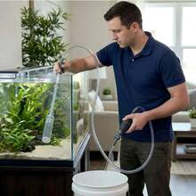 1pc Fish Tank Water Changer Automatic Siphon Tube Small Tank Water Pump Water Change Cleaning Waste Suction Sand Washer Fish Tank Dedicated Home Essential Housewarming Gift - Straight Head - View 9