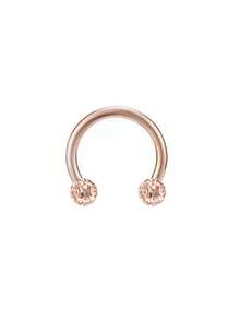 1/5pcs Fashion Soft Clay Rhinestone Round Decorative Nose Ring Septum Ring Lip Ring Suitable For Women's Daily Wear - Drill Ball - View 13