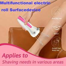 AXH New Women's Electric Facial Hair Remover, USB Rechargeable Beauty Epilator, Suitable For Full Body Hair Removal - Purple - View 1