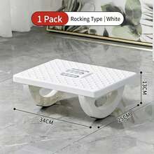 1pc Under Desk Foot Rocker, 180° Rotating Foot Stool With Massage Rollers, Non-Slip Footrest, Suitable For Office And Home, Foot Massage Pedal To Relieve Leg Fatigue - Multicolor - View 10