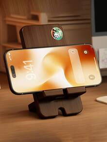New Bamboo Phone Stand, 3D Desktop Detachable Phone Storage Rack/Stand - Multicolor - View 9