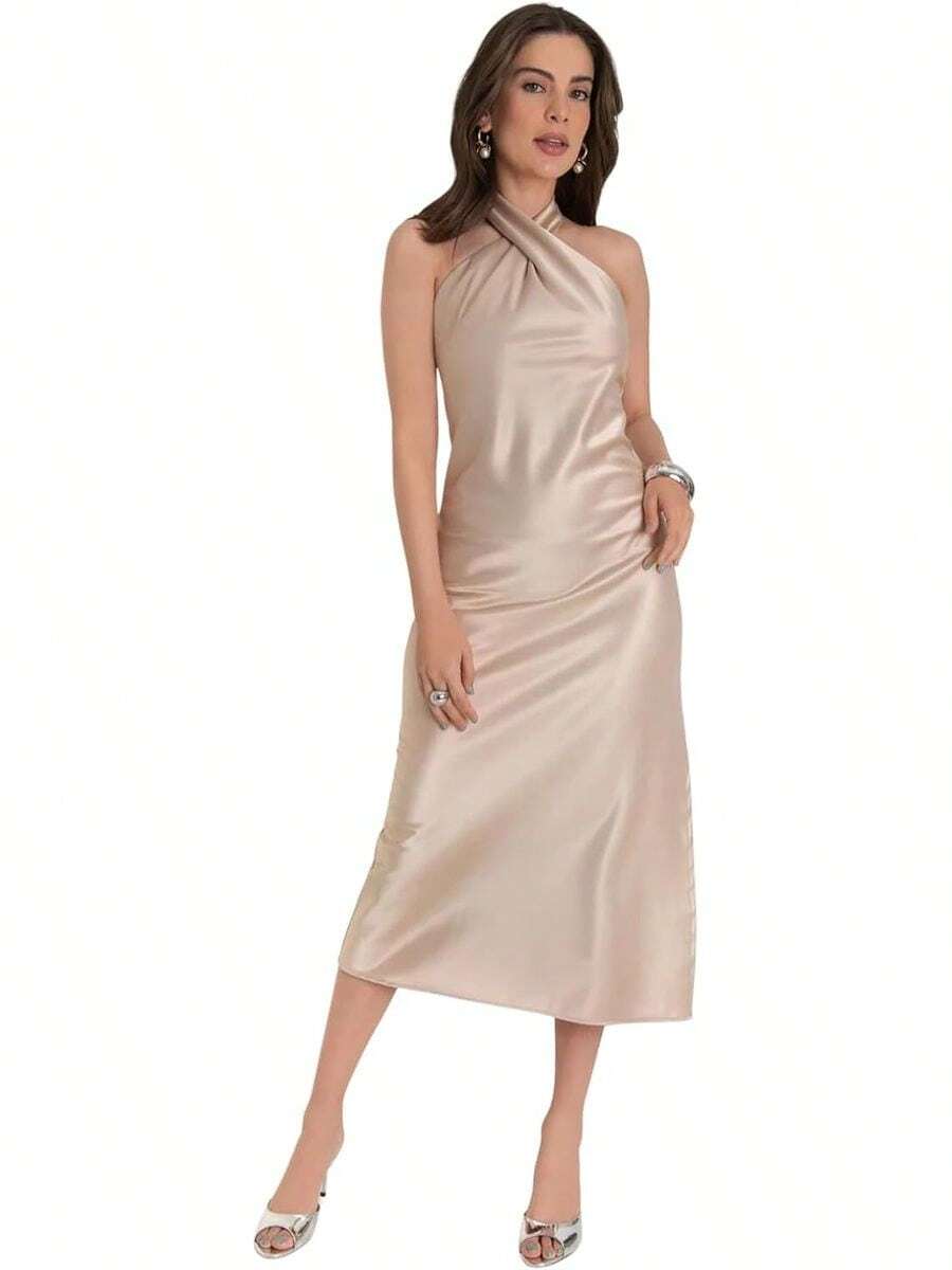 Women Plus Wedding Jumpsuits & Suits - Beige - View 1