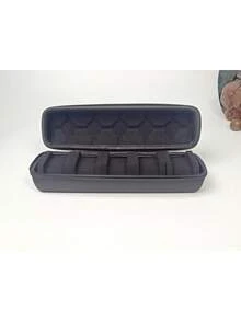 1pc Hard Shell Watch Travel Storage Box, Unisex Portable Single Watch Organizer And Storage Box, Watch Protection Storage Box, Anti-Shake Watch Pillow, Suitable For Wristwatches And Smartwatches (1/2/3 Slots) - Black - View 12