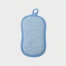 Multifunctional Scouring Sponge, Double-Sided Cleaning Pad With Hanging Ring, Soft Fiber Dishwashing Sponge, Kitchen Cleaning Brush, Bath Body Scrub Pad, Reusable Household Cleaning Tool, 5 Colors - Multicolor - View 17