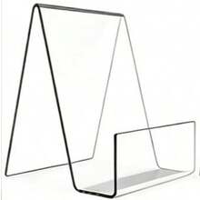 4/8pcs Acrylic Bookshelf - Crystal Clear, Fashionable Modern Display Stand, Suitable For Books, Magazines, Menus, Photo Albums - Perfect For Home, Office Or Commercial Use - Multicolor - View 10