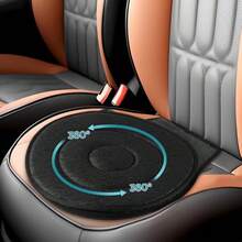 360° Rotating Car Seat Cushion - Non-Slip Ergonomic Design, Portable Auxiliary Rotating Cushion For Easy In And Out, Universal Size, Suitable For Driving And Traveling, Car Seat Accessory - Multicolor - View 3