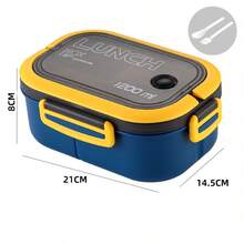 Cool Lunch Box 1200ml, Double-Layer Separated Food Container With Handle And Vent Plug, Detachable Tray Silicone Sealed Bento Box, Microwave And Refrigerator Available, Reusable Food Storage Box For Commuting, Work, Study, Outdoor Picnic - Multicolor - View 15
