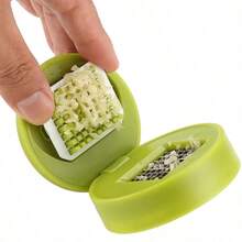 1Pc Manual Garlic Press Mincer, Multi‑Functional Garlic Chopper Slicer Grinder, Compact Portable Kitchen Cooking Utensil, Easy To Clean Household Gadget, For Home Kitchen Travel Outdoor Use, Practical Gift For Cooking Lovers - Multicolor - View 2