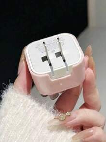 Cherry Blossom Charger And Cable Protector Set, Durable Apple 40W Charging Cable Protective Case, Anti-Breakage Cable Organizer, Compatible With Apple 17/16/15/13/14 Phone Chargers - Pink - View 3