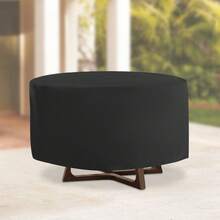 YUNRUX Waterproof Round Patio Table & Chair Cover, Outdoor Garden Furniture Cover, Round Patio Table & Chair Cover - B - View 8