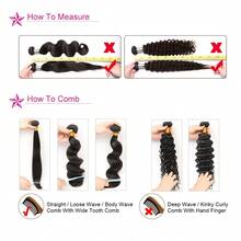BINF Loose Deep Wave Human Hair Bundles 3Pcs Soft Virgin Hair Weft Hair Extensions 8‑30 Inch Natural Black - Natural Black - View 10