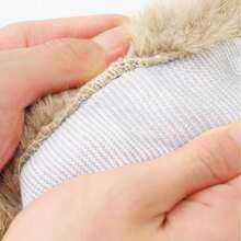 Winter Faux Camel Hair Knee Pads, Thermal Lined Thick Warm Windproof Leg Warmers For Men, Women And Elderly With Cold Legs (Random Fleece Color) - Multicolor - View 2