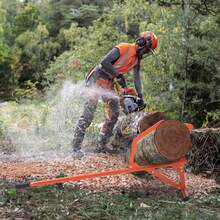 Timberjack Mango de 1219 mm de Acero Resistente Elevador de Troncos con Gancho de Inclinación Ajustable Gato para Troncos de Diámetro Máximo 63,5cm Gato para Cortar, Rodar y Levantar Troncos - Naranja - Ver 9