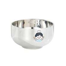 Cuenco de acero inoxidable para niños, taza de agua y cuenco para comida de bebé de doble capa con aislamiento térmico y anti-quemaduras con diseño de dibujos animados lindos, incluye bolsa de almacenamiento para utensilios - Multicolor - Ver 11