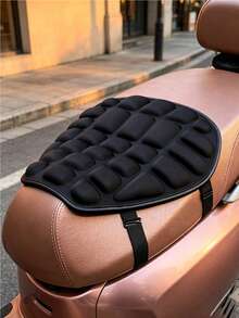 Universal Motorcycle Seat Cushion (Random), Breathable Seat Pad, Anti-Slip Breathable Shock-Absorbing Cushion, Suitable For Most Motorcycles, Not Easily Displaced. Practical High-Quality Gift For Commuting And Travel - Multicolor - View 3
