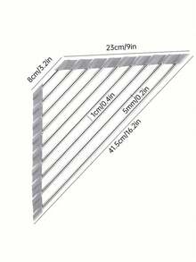 Foldable Stainless Steel Triangle Coil Drying Rack, Suitable For Small Sink Corners, Multi-Functional Kitchen Drain Rack, Rust-Proof Storage Rack, Tripod-Style Shelf, Space-Saving (Black/Grey) - One Size Fits All - View 12