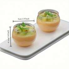 Transparent Round Cup Set, Minimalist Home Tea Cups, Thick Durable Water Cups, Party Afternoon Tea Atmosphere Small Cups, Multi-Piece Set Suitable For Home And Catering - Clear - View 6