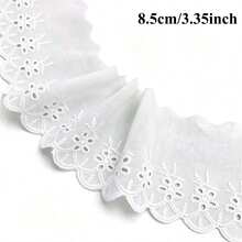 7.5cm 16 Size White Embroidered Hollow Lace Trim - HB1120 - View 15