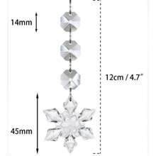 Christmas Clear Acrylic Pendant Snowflake Icicle Water Drop Decoration For Xmas Tree Winter Party Acrylic Ice Pendants - Multicolor - View 11