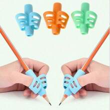 1/6/15‑Pack Pencil Grips, Soft Silicone Ergonomic Anti‑Slip Writing Posture Correction Grips, Relieve Finger Fatigue, Comfortable Writing Aids For, Random Color, Suitable For Classroom And Home Study, Must‑Have Stationery For Back‑To‑School Season - Multicolor - View 8