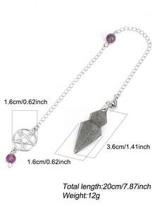 1pc Spiritual Cone Crystal Pendulos For Dowsing Divination Witchcraft Natural Stone Amethysts Rose Quartz Black Obsidian Pendant Pendulos H496 - Pendulum - View 6