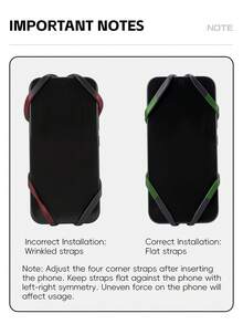 WEST BIKING Silicone Bike Phone Holder Quick To Install Soft And Shock Absorbing For Road Bikes Mountain Bikes And Motorcycle Riding Gear - Multicolor - View 3