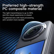 MECORIGHT UV Lens Filter Protector For Insta360 X2 X3 X4 X5 X6 360° Panoramic Sports Camera, Anti‑Scratch Anti‑Dust Lens Guard For Outdoor Vlog Shooting Camera Accessory - View 4