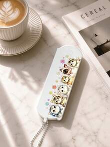 Cute Cat-Printed Folding Makeup Mirror, Mini Foldable Handheld Mirror, Portable Makeup Mirror For On-The-Go Use, Everyday Pocket Mirror, Perfect For Girls And Students, Ideal For Travel, Camping, The Office, Home, And Outdoor Use - Multicolor - View 7
