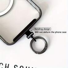 A Rotatable Metal Clip, A Mobile Phone Fixing Gasket, Which Can Be Connected To Mobile Phone Lanyard Decorations. It Is Suitable For All Kinds Of Smartphones. It Is Ultra - Light And Ultra - Thin, Tough And Elastic., Mobile Phone Holder, Decorative - Multicolor - View 8