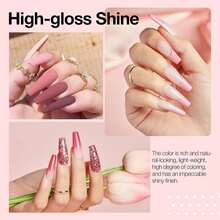 Multi-Color Nail Crystal Powder, Nude Pink & Caramel Acrylic Powder, Professional Nail Acrylic Powder, Fine High Pigment Long-Lasting Shaping & Extension Nail Powder, Beginner Friendly, Suitable For Home DIY & Nail Salon - Multicolor - View 8