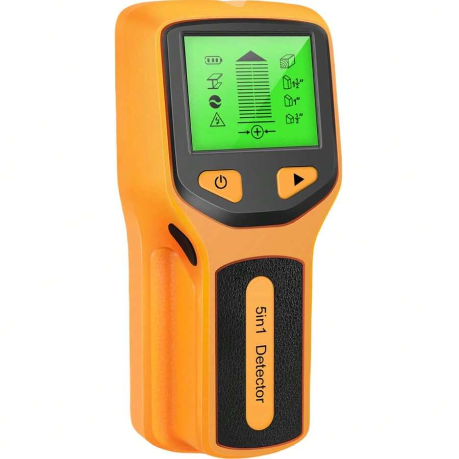 5-In-1 Wall Stud And Metal Detector - Orange - View 1