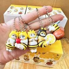 mofusand 1pc The Cure Is A Bee Themed Blind Box. The Cute Kitten Image Has Its Own Characteristics, And The Style Is Not Specified. As A Small Holiday Gift To Relatives, Friends And Classmates, It Is Practical And Good-Looking. (Stochastic Style) - Multicolor - View 5