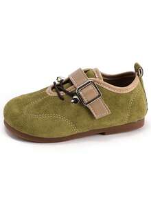 Sepatu Loafer Vintage Bayi, Sepatu Jalan Ringan dengan Tali Perekat Velcro - Hijau - View 7