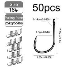 20/50/310pcs Barbed Fish Hooks With Plastic Box Set, Suitable For Saltwater And Freshwater Fishing - Tube Hook - View 13