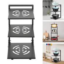 ZhdnBhnos 3 Tiers Pot Rack Organizer, Adjustable And Versatile Pot And Pan Stand Rack, Pot Lid Holder 10.63x9.06x16.93in For Kitchen - View 1