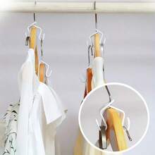 100 buah Pengait Penghubung Gantungan Baju Putih, Pengait Gantungan Ajaib, Pengait Penghubung Bertingkat Tugas Berat, Perpanjangan Gantungan Hemat Ruang, Untuk Mengatur Pakaian di Lemari - View 7