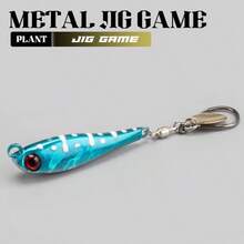 1PC 10-30g Long Distance Casting Metal Jig Fishing Lure With Rotatable Single Hook & Spinner Blade Hard Metal Bait For Inshore Offshore Game Fishing Freshwater Saltwater - Multicolor - View 24