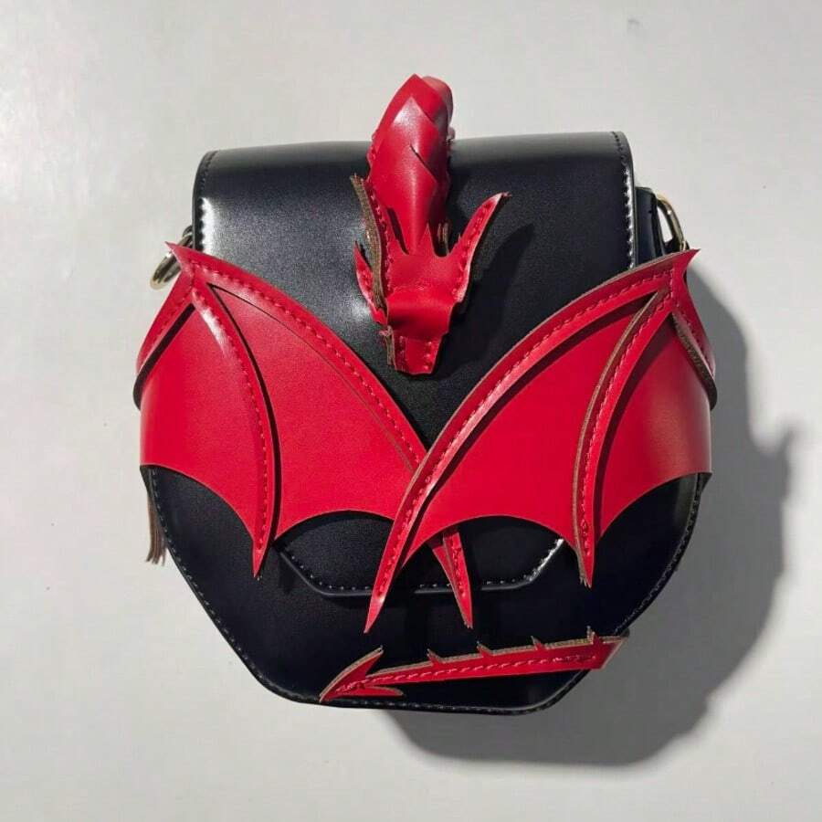 Women Shoulder Bags - Black and Red - View 1