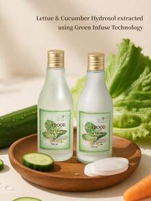 SKINFOOD 生菜與小黃瓜水感乳液 140ml - 輕盈保濕、舒緩、無油、無矽、無酒精、控油妝前乳，增強貼合度與滋潤感。適合返校季、夏季、情人節、母親節、婚禮、派對 - LETTUCE & CUCUMBER WATERY EMULSION - 查看 8