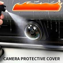 4pcs Set[2pcs Camera Rain Guard + 2pcs Camera Lens Protector]Car Panoramic Camera Protection Cover, Rearview Camera Lens Protector, Dustproof, Scratch-Resistant, Impact-Resistant, High Definition And High Transparency, Does Not Affect Visibility - A - View 10