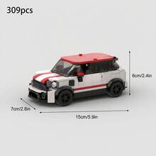 MIKEMENG Bộ 309/301/318/348/413/360 khối xây dựng MOC cổ điển xe đua, mô hình đồ chơi xe lắp ráp DIY cho người lớn, phù hợp để sưu tầm, dòng City Tech Champion Cup, quà tặng sinh nhật, Halloween, Giáng sinh hoàn hảo cho bạn trai, chồng - người mẫu - Xem 11