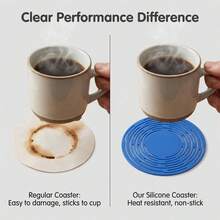 Colorful Multi-Function Non-Slip Silicone Coaster Set, Suitable For Cup Holders And Storage, Breathable Mesh Bag With Durable Pull Ring, Suitable For Kitchen And Outdoor Use, Suitable For Drinkers And Picnickers, Perfect Holiday Gift For Outdoor Enthusiasts. - Multicolor - View 5