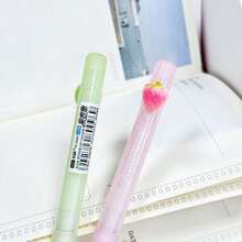 2/6pcs Fruity Collection Erasable Blue Ink Pens, Summer Fruit Scented Fresh Fragrance, Retractable Neutral Ink Pens, Cute Cartoon Design For Study And Practice - Fruit-scented Pens - View 3